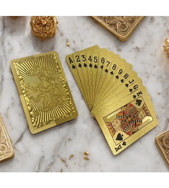 Kaarten gouden kleur dragon