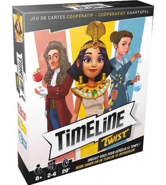 Timeline Twist kaartspel - 2 tot 6 spelers