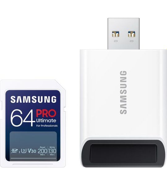Samsung PRO Ultimate SD Card + Kaartlezer