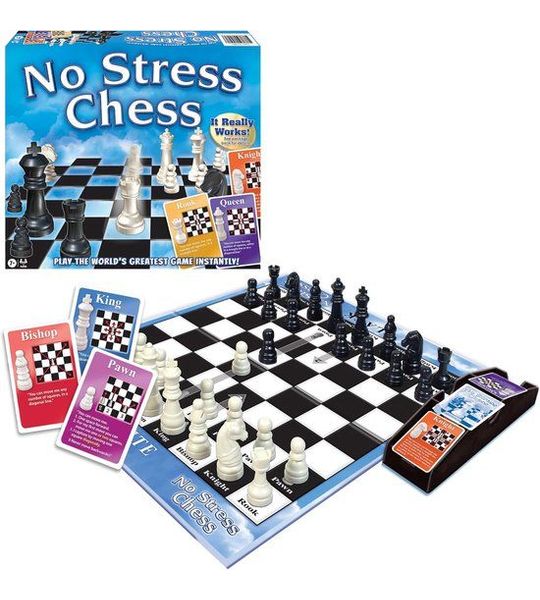 Winning Moves No Stress schaakspel - 2 spelers - Hout - Strategie - Engelstalig