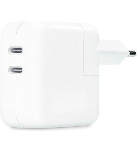 Apple Lichtnetadapter van 35 W met twee USB?C-poorten Oplader Wit