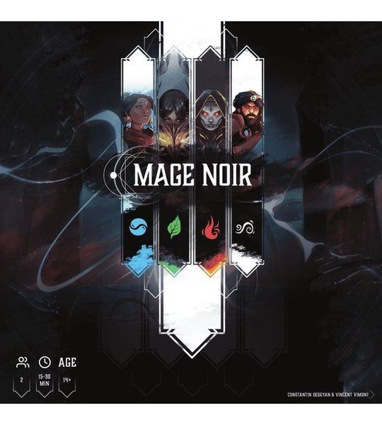 Mage Noir - Spell crafting kaartspel - 6 elementen - Tric Trac Jeux Duo Nominee
