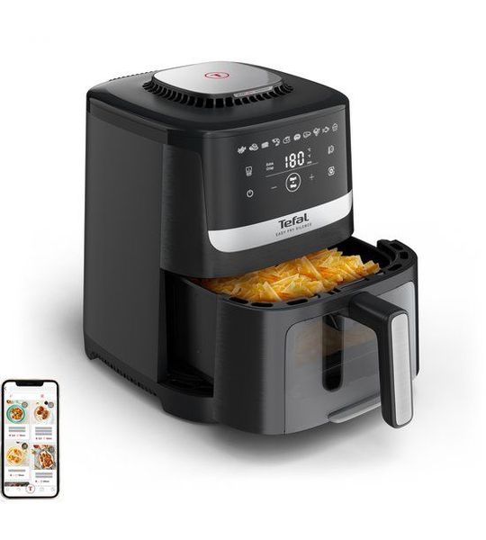 Tefal Easy Fry Silence EY5568 EY5568 5L stille airfryer met kijkvenster