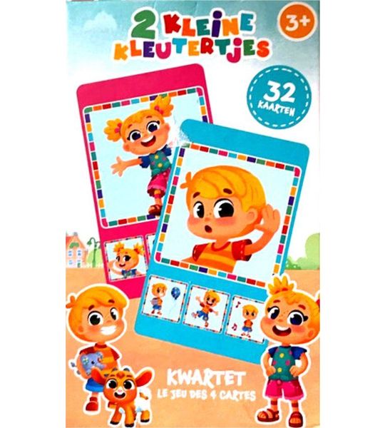 2 Kleine Kleutertjes Kwartet Kaartspel - 32 Kaarten - 3+