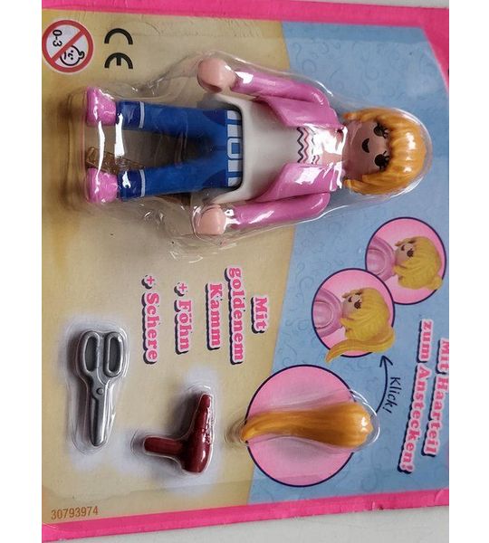 Playmobil LIMITED EDITION kapster met schaar/föhn/haarstuk