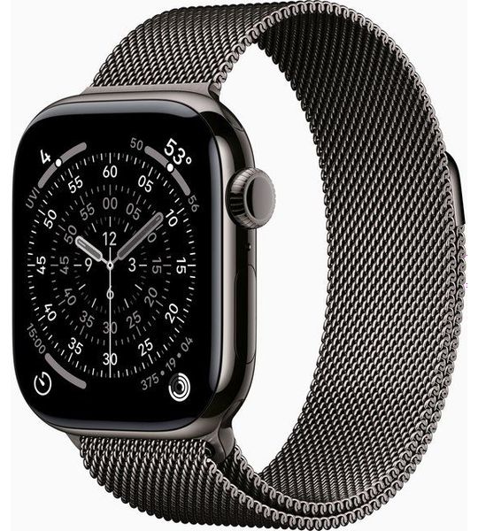 Apple Watch Series 11 gps + Cellular - 46mm titanium Case Milanese Loop M/l Smartwatch Slate