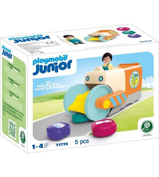 PLAYMOBIL JUNIOR: Duw en grijpvuilniswagen - 71774