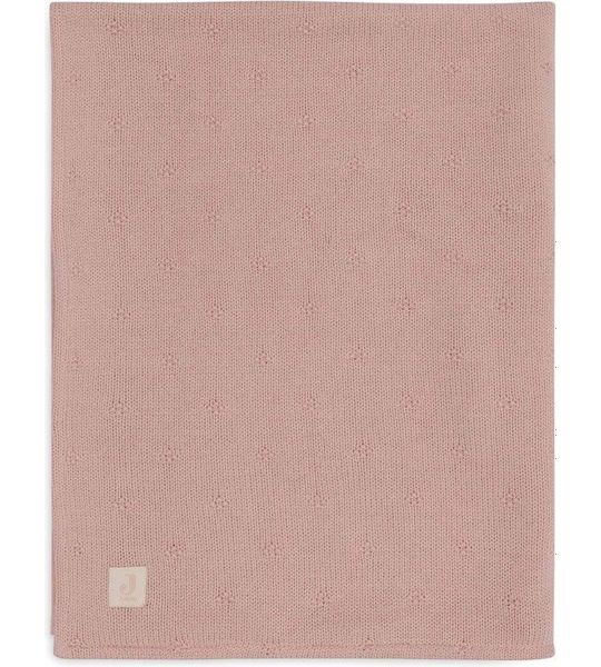 Deken Wieg Jollein 75x100 Cosy Knit Velvet Wild Rose