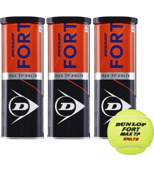 Tennisbal Dunlop Fort Max 3 Kokers 3st.