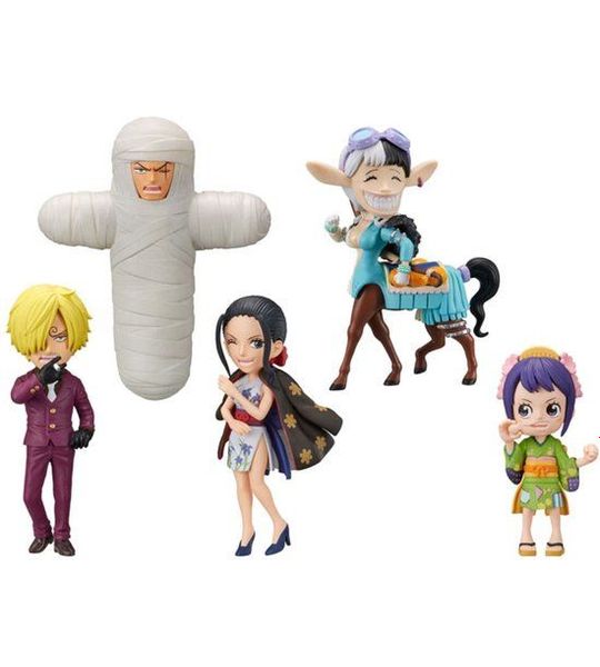 One Piece WCF Mini Figures 7 cm Wanokuni Onigashima 5 Display (12)