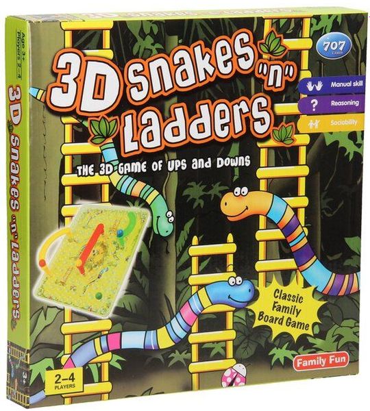 Slangen & Ladderspel 3D