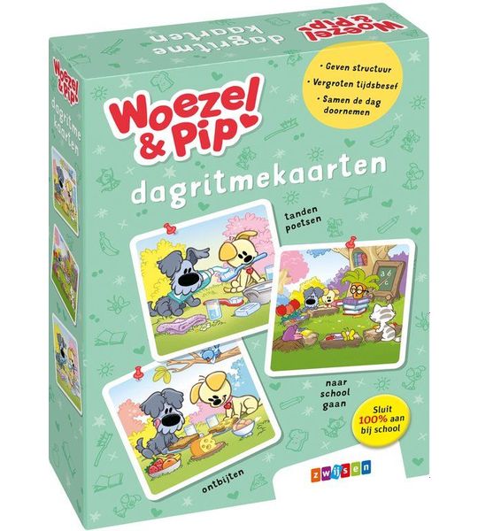 Woezel & Pip  -  Dagritmekaarten 3-6 jaar