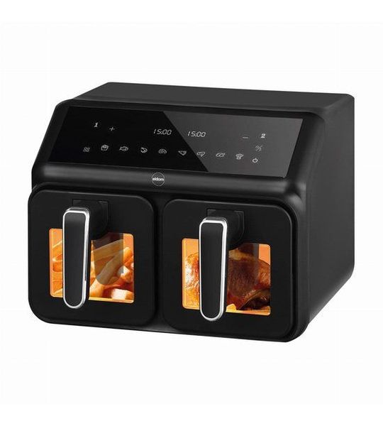 Double fat-free fryer 2200 W capacity 8 l LED display