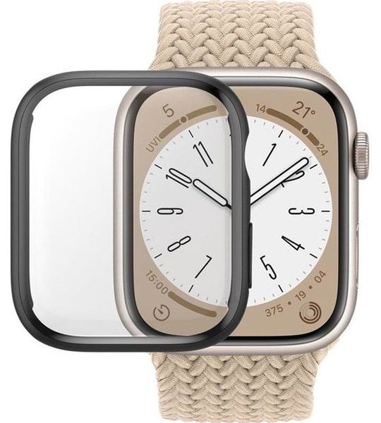 PanzerGlass Antibacteriële Full Body Screenprotector Apple Watch Series 7 45 mm Zwart