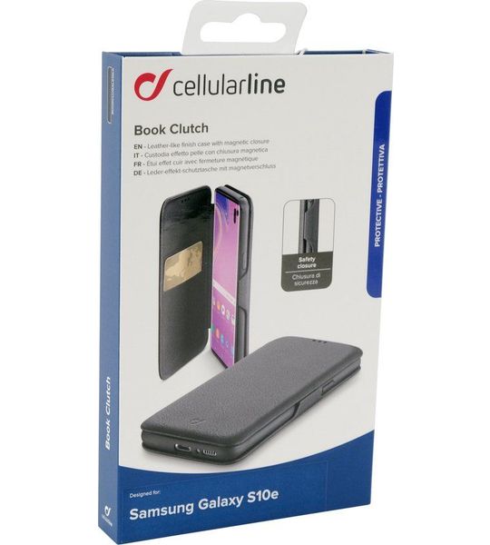 CELLULAR-LINE Samsung Galaxy S10e Case Book Clutch Zwart