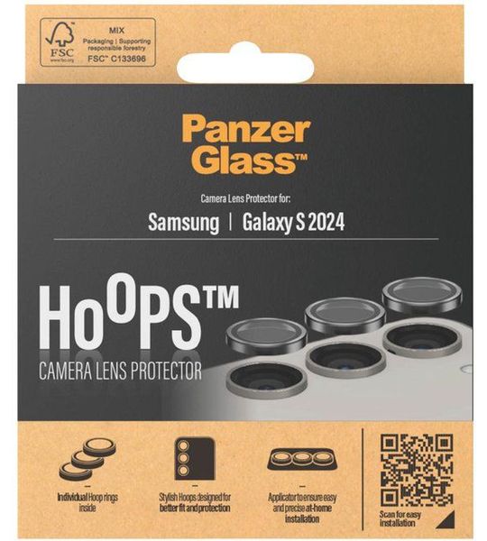 PanzerGlass Hoops Samsung Galaxy S24 Camera Lens Protector Glas