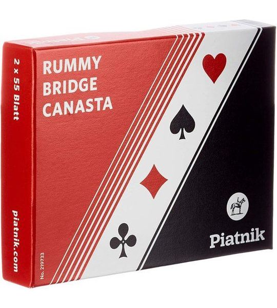 Piatnik Bridge, Rummy en Canasta Speelkaarten - Dubbeldeks.