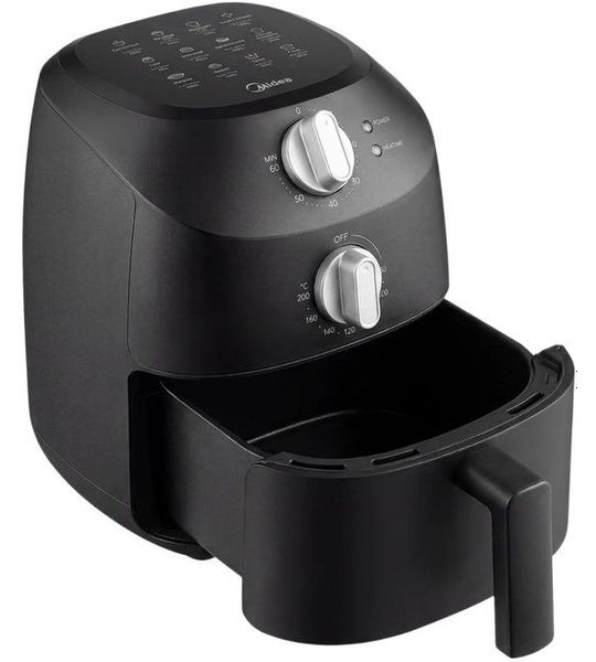 Midea Airfryer MAF20P0BPK - Compact 2L, 1150W, olievrij frituren