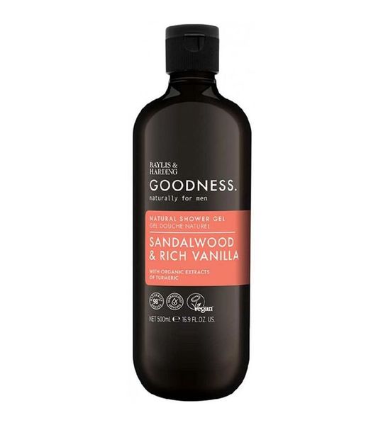 Baylis&Harding - Goodness for men Sandalwood&Rich Vanilla showergel 500 ml