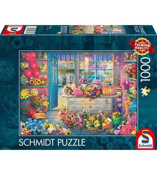 Fleurige bloemenboutique - 1000 stukjes - Puzzel