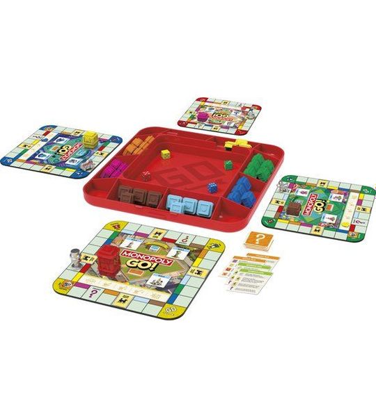 Hasbro Monopoly bordspel GO - familiespel - educatief - 2-4 spelers