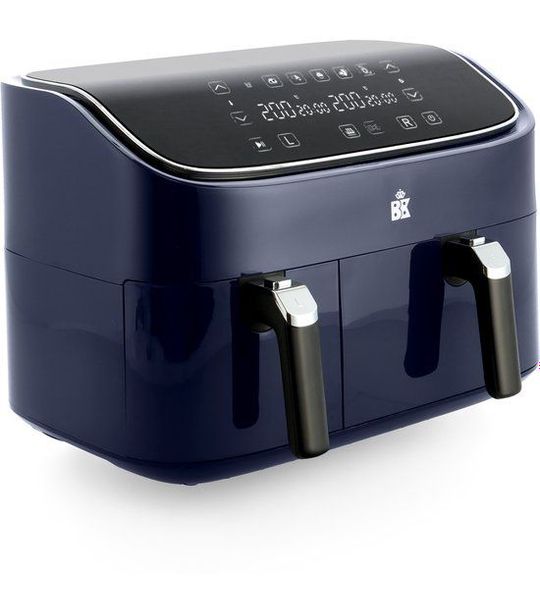 BK Supreme XXXL Airfryer 9L - PFAS vrij - dubbele mand 3L + 6L