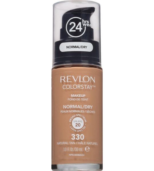 Revlon Colorstay Make-up for Normal/Dry skin met pomp No. 330 - Natural Tan