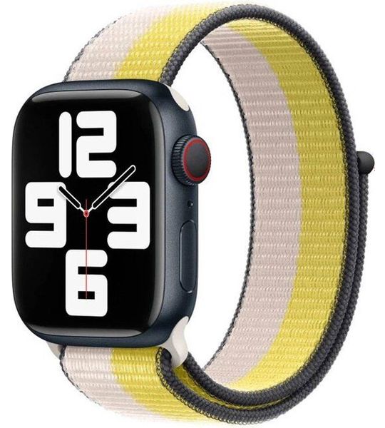 Apple 41 mm Havermelkwit/citroenzeste Geweven Sportbandje