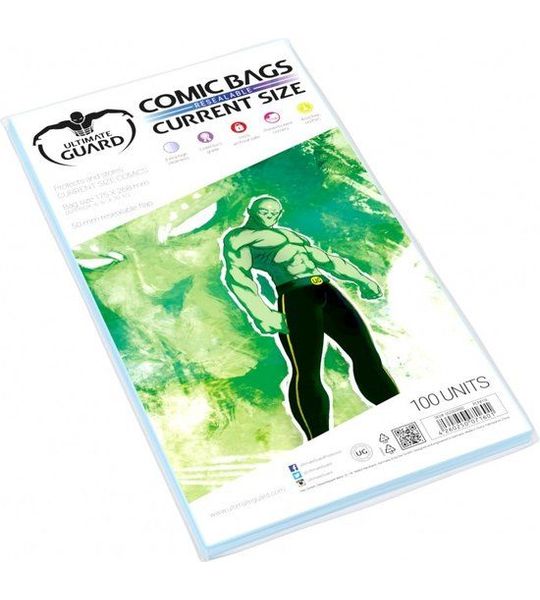 Ultimate Guard Comic Bags Resealable Current Size (100x) [UGD020002]