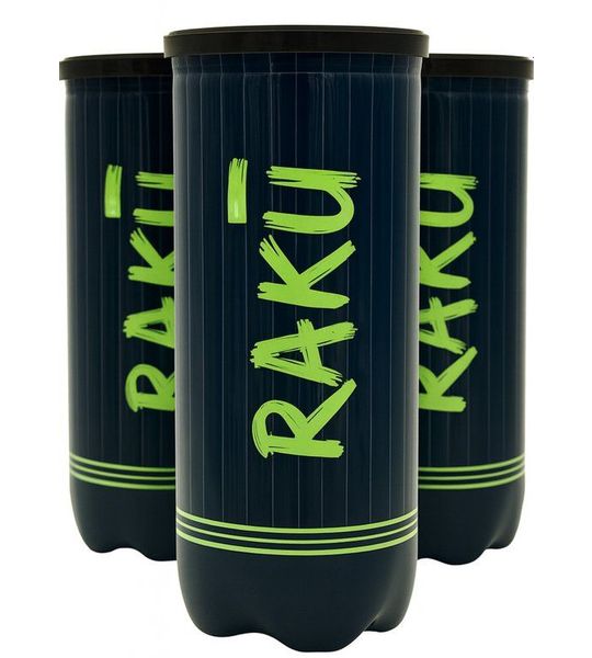 Raku Racoon Padel Pro-ballen 9 ballen in 1 pakket