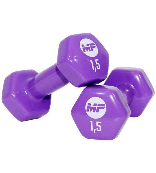 Vinyl dumbbells MP920 2 x 1.5 kg