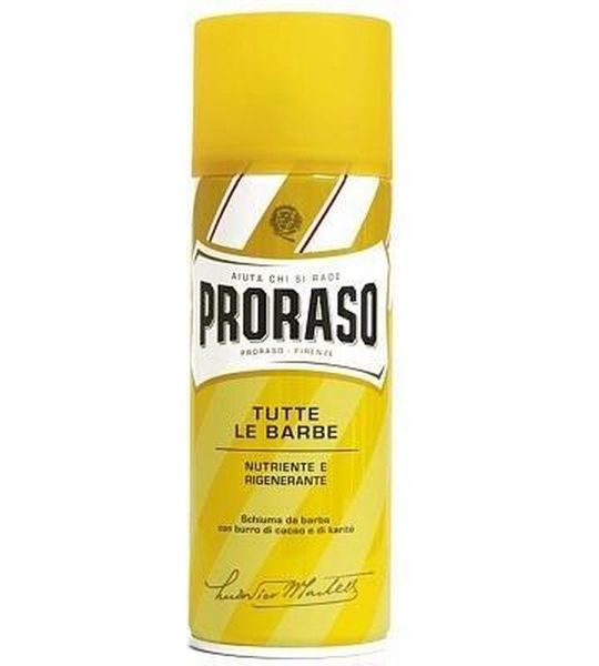 50ml Proraso Scheerschuim Droge Huid Geel Cacao En Sheabutter