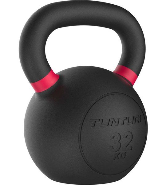 Tunturi Platinum Cast Iron Kettlebell - 32kg - Incl. gratis fitness app