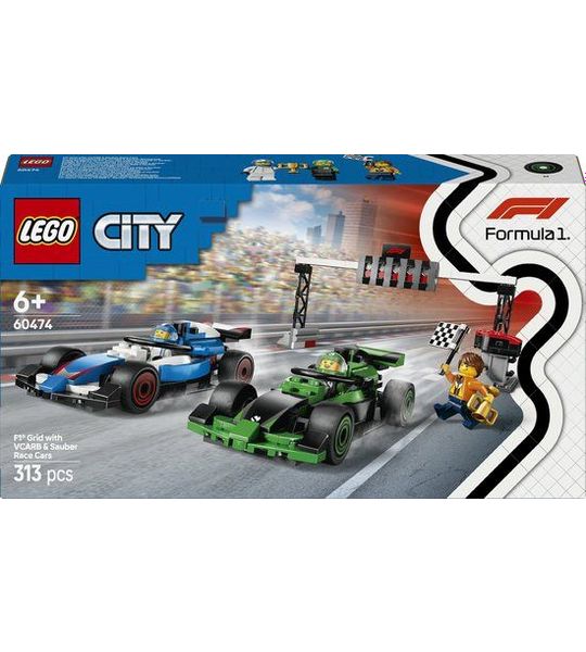 LEGO 60474 City - F1® grid met VCARB en Sauber racewagens