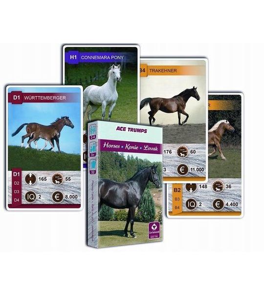 Paarden Kwartet Spel - Educatieve Kaartspel voor Kinderen