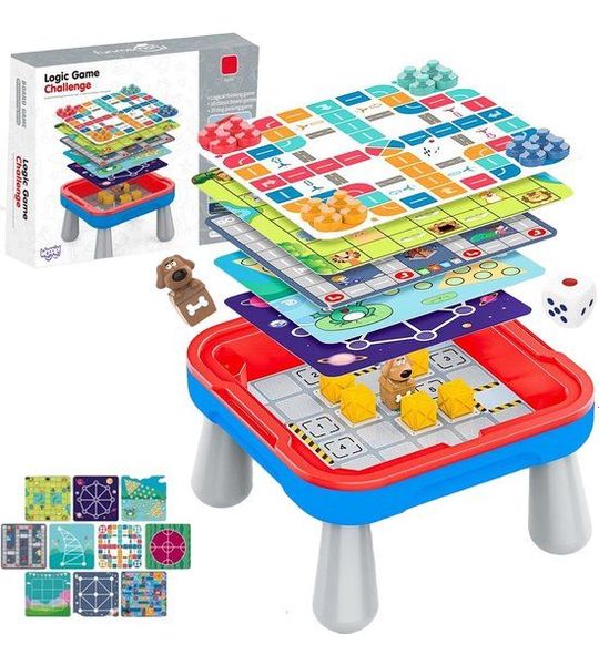 Woopie Logic Bordspeltafel 65-delig 10-in-1 set - UNI