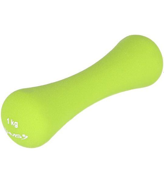 HMS Fitness Gietijzeren Dumbbell met Neopreen Coating - 1 kg