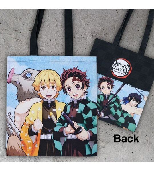 Demon Slayer: Kimetsu no Yaiba Tote Bag Inosuke, Zenitsu, Tanjiro
