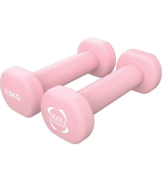 2 Dumbbells Neopreen 0,5 kg – Zeshoek, Antislip, Thuisgebruik