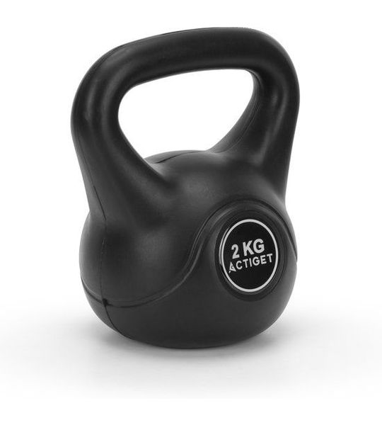 Actiget® Kettlebell | Kettle Bell | Zwart | 2 kg