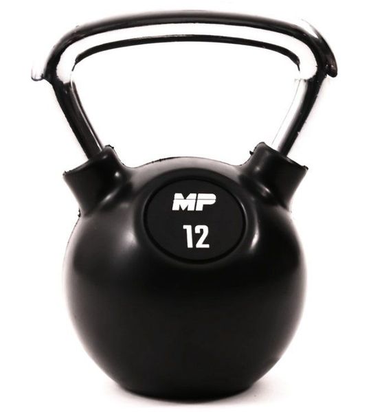 MP1304 Kettlebell Rubber/Chrome 12 kg
