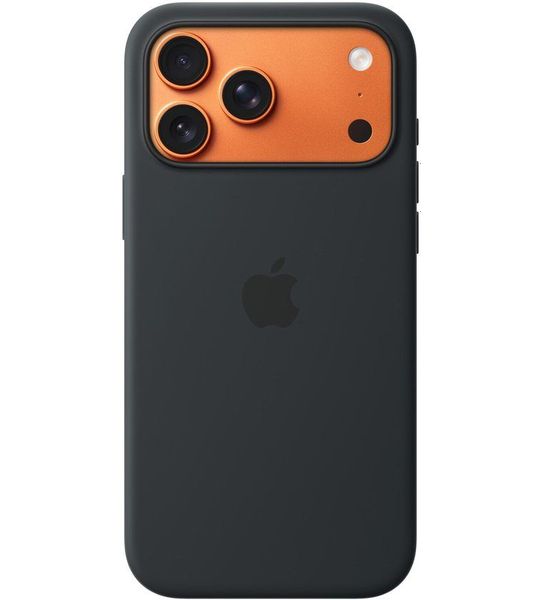 Apple Silicone Magsafe Cover Voor Apple Iphone 17 Pro Max Zwart