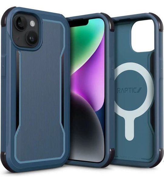 RAPTIC Iphone 14 Plus, Hoesje Fort Magsafe, Blauw