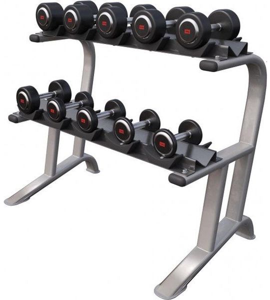 Gorilla Sports Voordeel Professionele dumbells 90 kg met standaard
