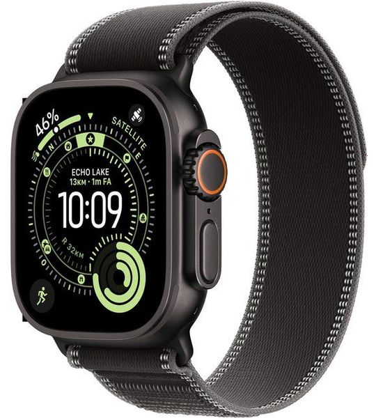 Apple Watch Ultra 3 gps + Cellular - 49mm black Titanium Case - Black/charcoal Trail Loop S/m Smartwatch Black