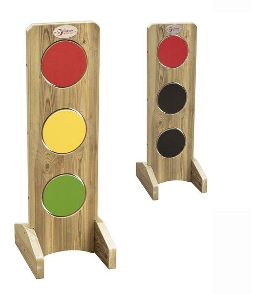 Classic World houten verkeerslicht educatief speelgoed verkeersregels.