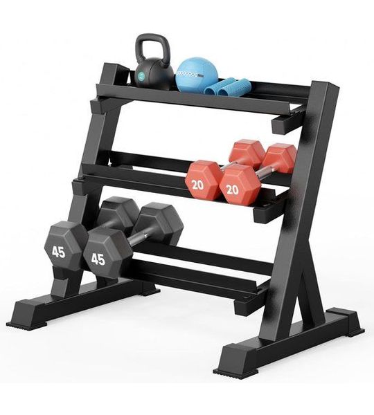 Hangel Rack Stand Gewichtsrek voor Hangels Huis Gym Opslag 3Tier 1000lbs