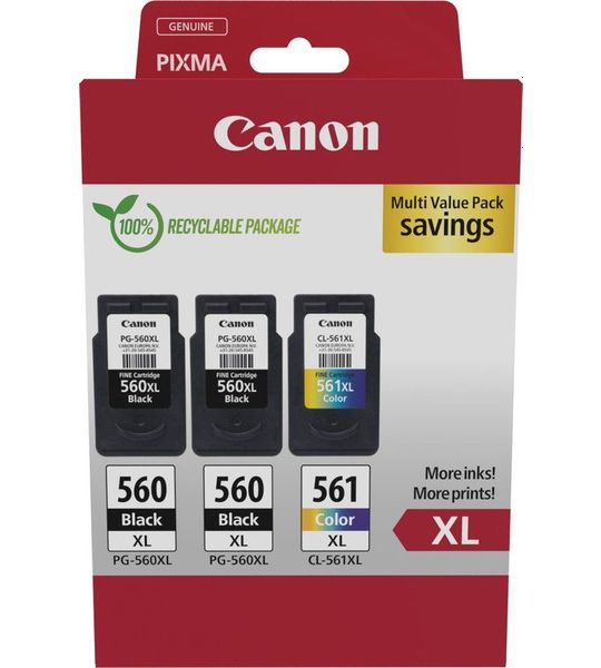 Canon PG-560XLx2/CL-561XL Multipack zwart en kleur