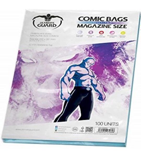 Ultimate Guard Comic Bags Resealable Magazine Size (100x) [UGD020012]