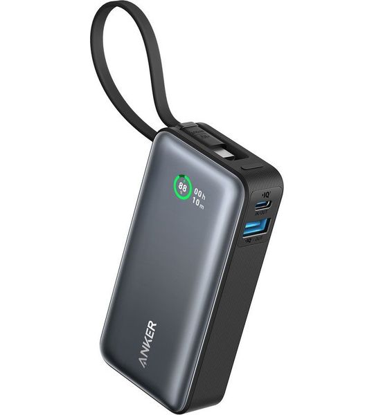 Anker 545 Nano Power Bank 10000mAh PD 30W 2C/2A waterproof Powerbank Zwart